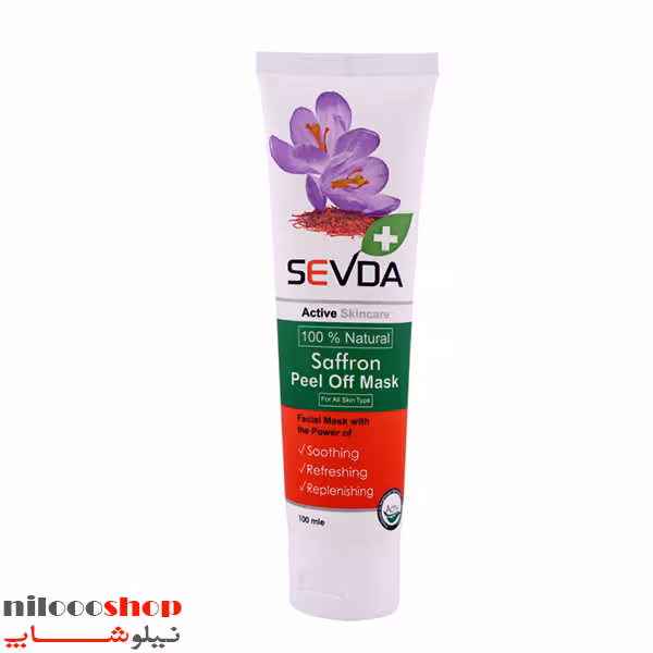 ماسک صورت پیل آف زعفران سودا حجم 100 میلی لیتر