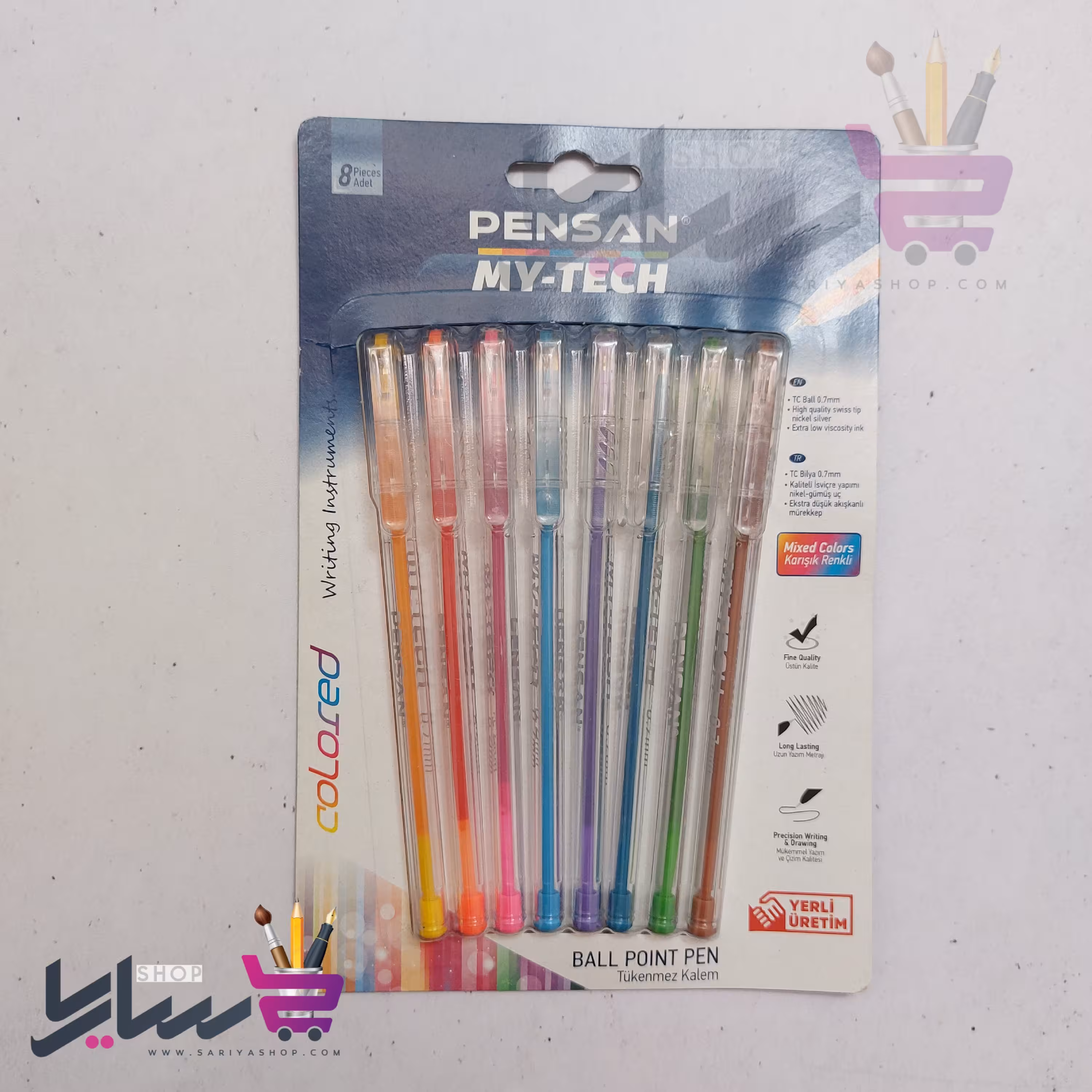 خودکار پنسان مدل my-tech بسته 8 عددی