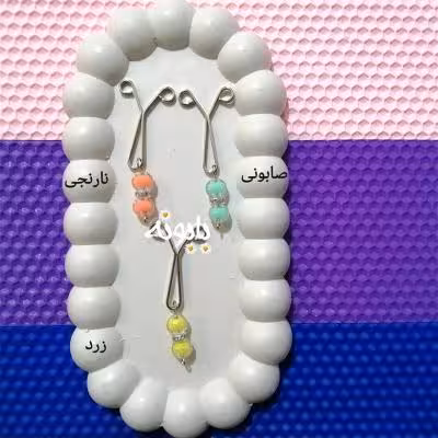 گیره روسری مهره شفاف سری 2