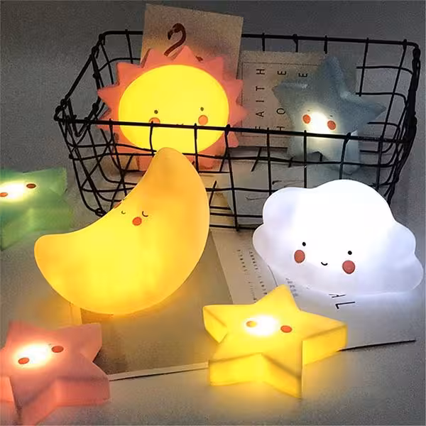چراغ خواب فانتزی اتاق کودک ماه و ستاره Kids Fantacy Night Light