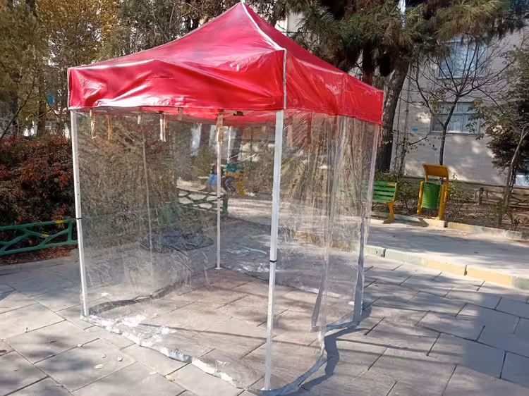 آلاچیق 2 در 2 با طلق خارجی