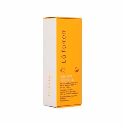 کرم ضد آفتاب ضد لک فاقد چربی SPF50 لافارر مناسب پوست چرب و مستعد آکنه