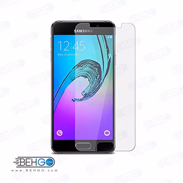گلس a3 2016 بی رنگ و شفاف یا محافظ صفحه نمایش شیشه ای Glass Screen Protector samsung A3 2016