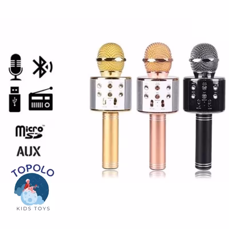 میکروفون اسپیکر بلوتوثی اسباب بازی مدل (پس کرایه)