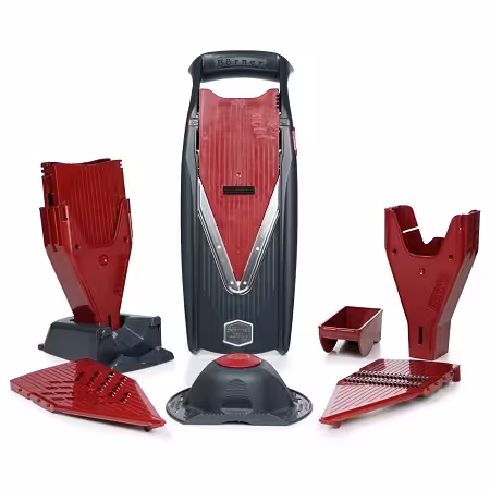 رنده اسلایسر برنر مدل ویتال آلمانی اصل رنگ زرشکی BORNER (VITAL PROFI SET)