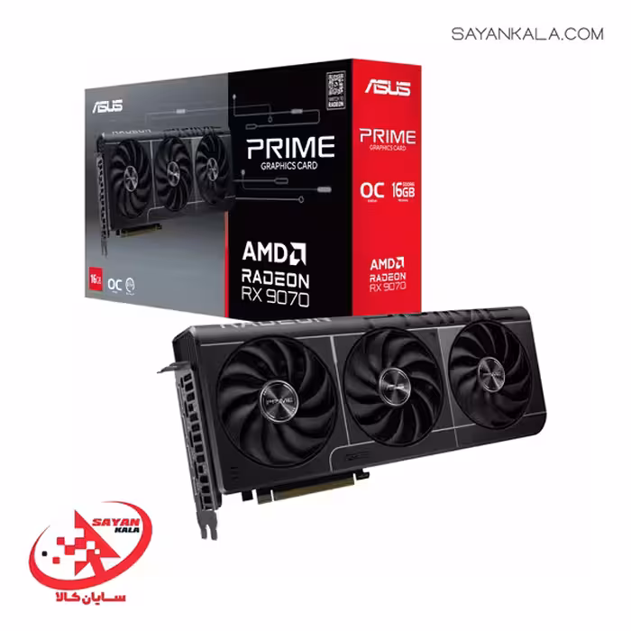 کارت گرافیک ایسوس مدل GRAPHIC CARD ASUS PRIME RX 9070 16GB OC