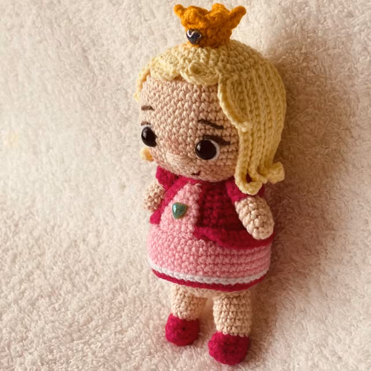 عروسک پرنسس بافتنی