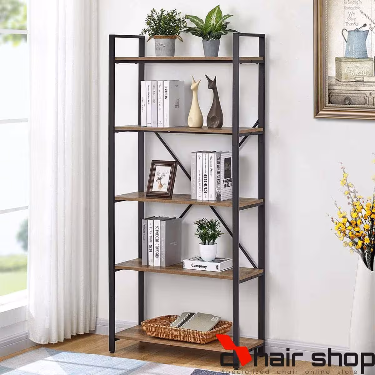 استند ویترینی چوب و فلز کد 9754