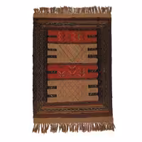 گلیم دستبافت مدل سفره کردی کد 4020547