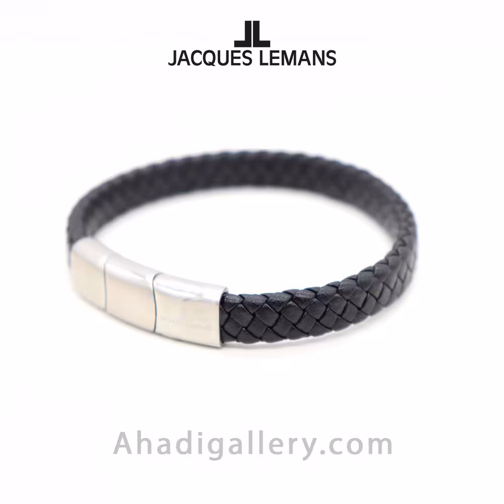 دستبند چرم ژاک لمن مدل S-B123A