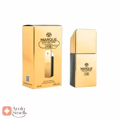 ادکلن مردانه مارکیو 136 وان میلیون 25 میل | marque 136 one million 25 mil