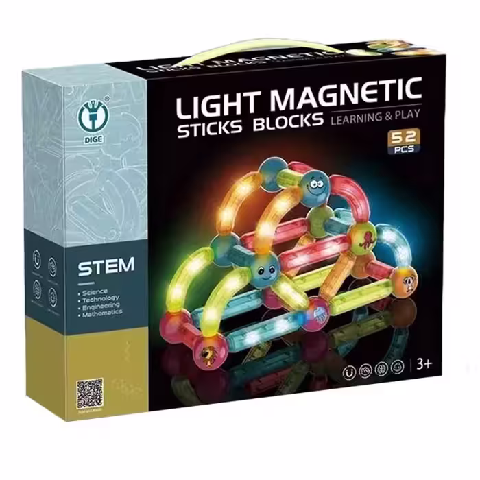 ساختنی مدل Light Magnetic Sticks Blocks کد 8906 |