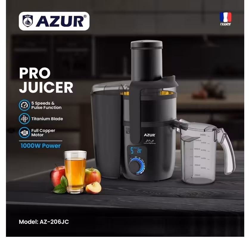 آبمیوه گیری تک کاره آزور تحت لیسانس فرانسه مدل AZUR AZ-206JC