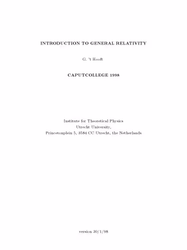 خرید و دانلود نسخه کامل کتاب Introduction to General Relativity