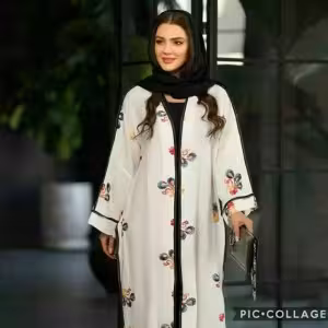 مانتو زنانه کرپ مدل خامه دوزی