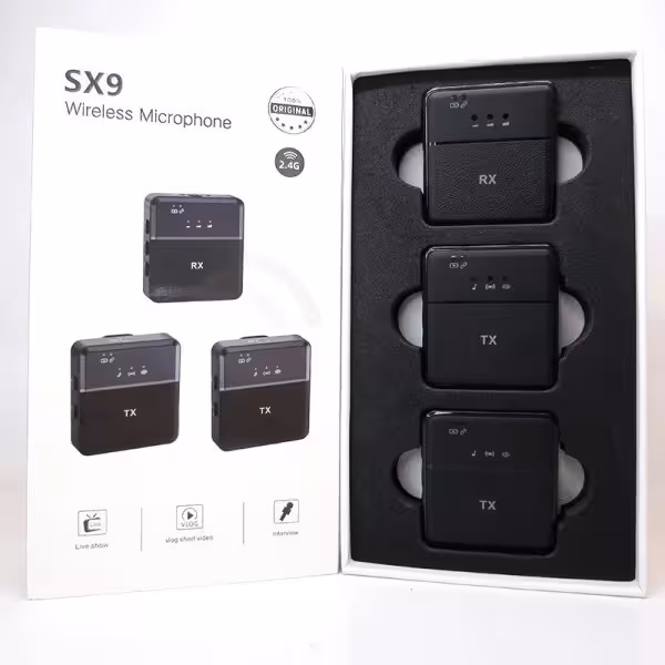 میکروفون یقه ای SX9 دو کاربره