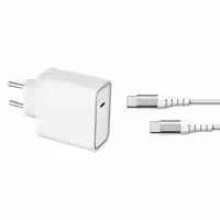 شارژر دیواری فورس مدل FPLICS65WGANCBLCCW به همراه کابل تبدیل USB-C | کالا مکس