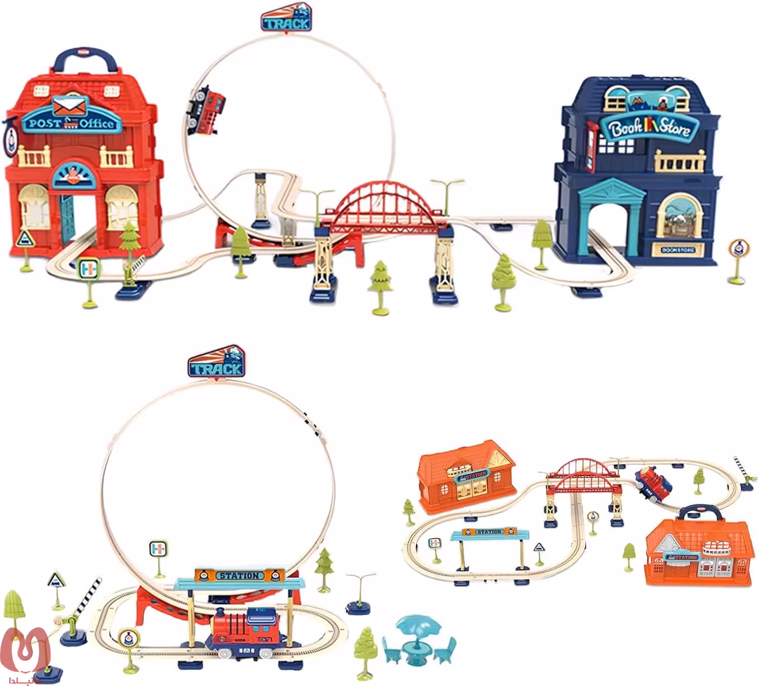 اسباب بازی ساختنی ریل قطار 83 تکه کد 89951