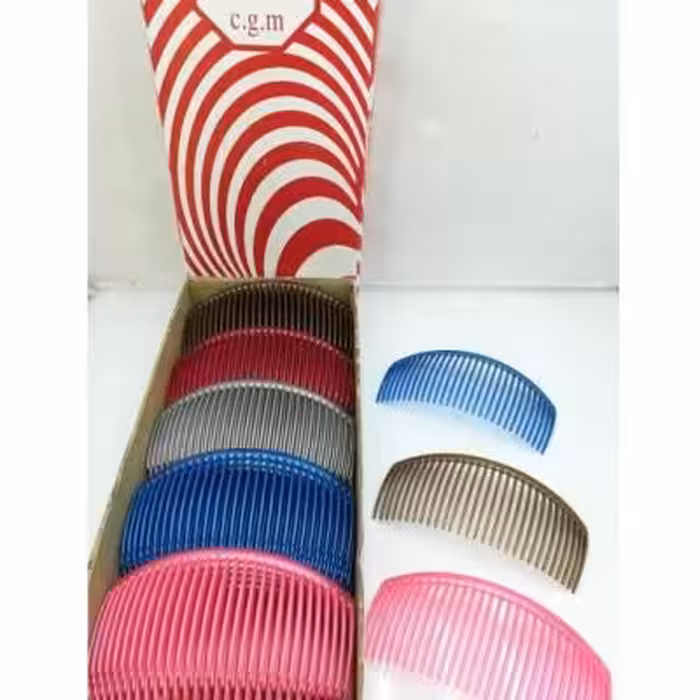 شانه زلفی متالیک رنگی بزرگ