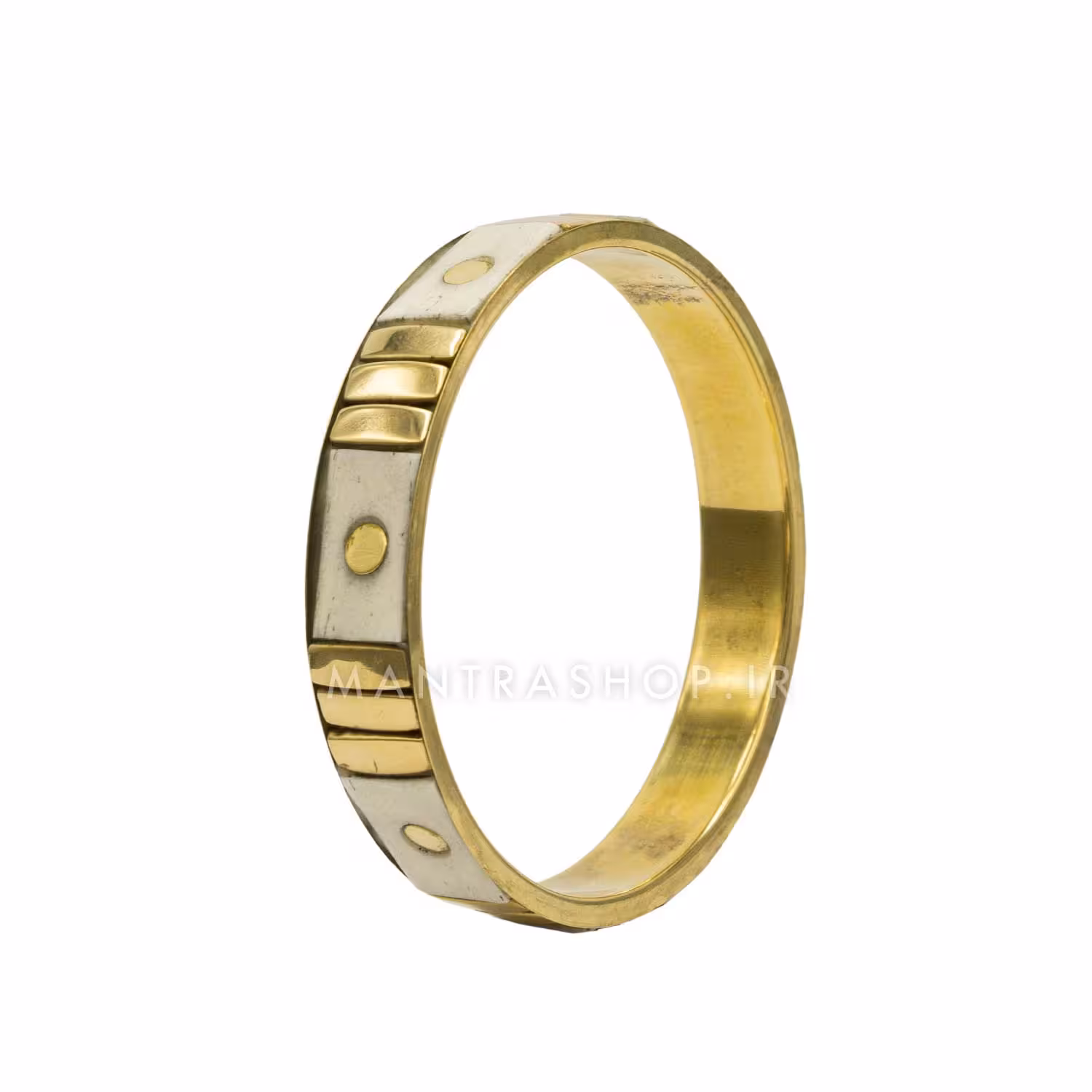 النگو برنجی دست ساز هندی و صدف طبیعی کد 1309