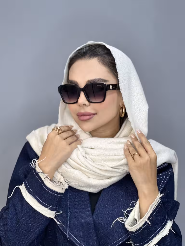 عينك آفتابي اورجينال PRADA پرادا زنانه دخترانه مشکی ترند يووي 400