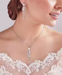 💍نیم ست جواهری  نگین و مروارید(N_4058)