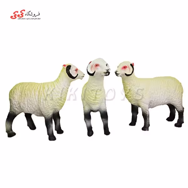 اسباب بازی حیوانات فیگور گوشتی گوسفند شاخدار