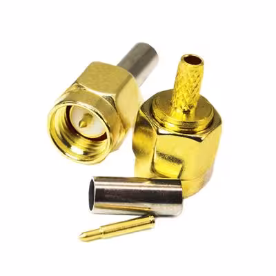 کانکتور کابل کواکسیال نری صاف(RF MALE SMA CONNECTOR FOR CABLE RG-174)