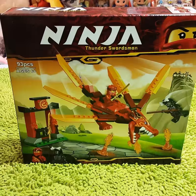 اسباب بازی لگو ساختنی طرح نینجا گو و اژدها 93 تیکه با 2 عدد مینی فیگور