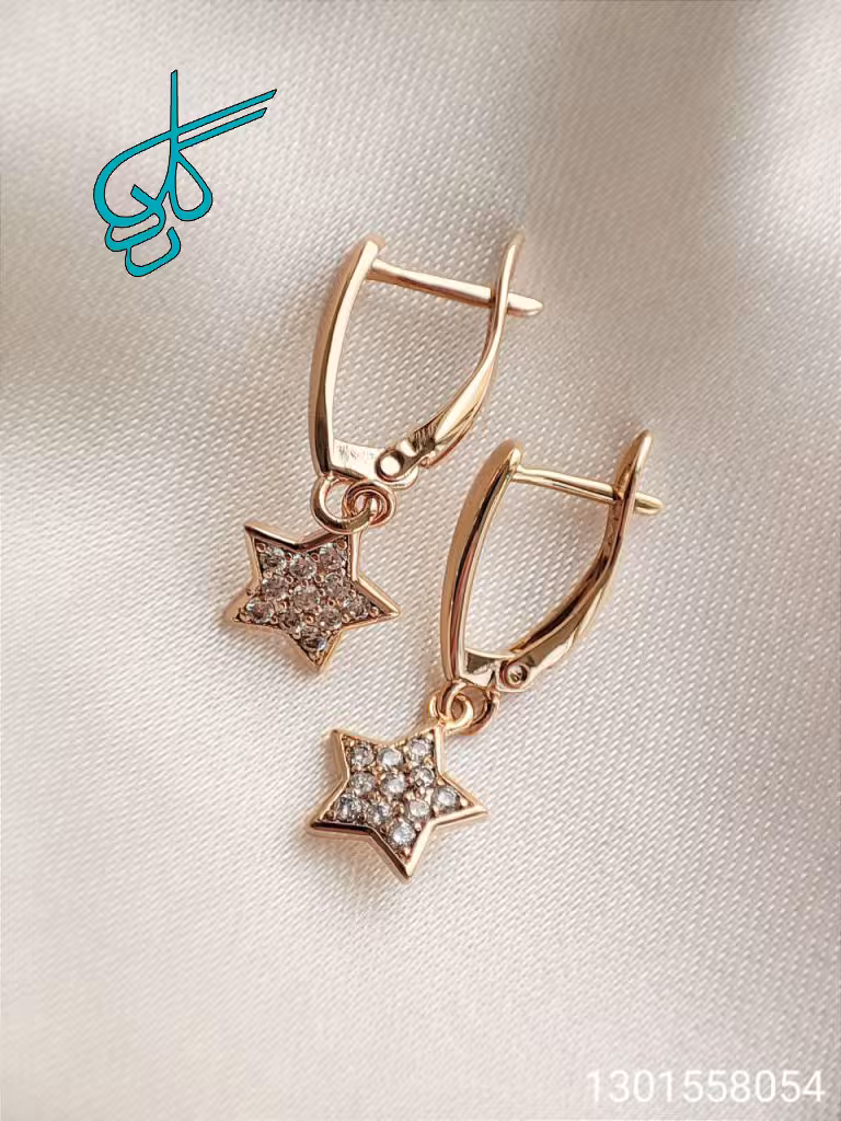 خرید گوشواره آویزی طرح ستاره مارک ژوپینگ کیفیت عالی کد 1615418 - ردگل