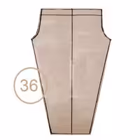 الگوی شلوار کشی تک سایز 36