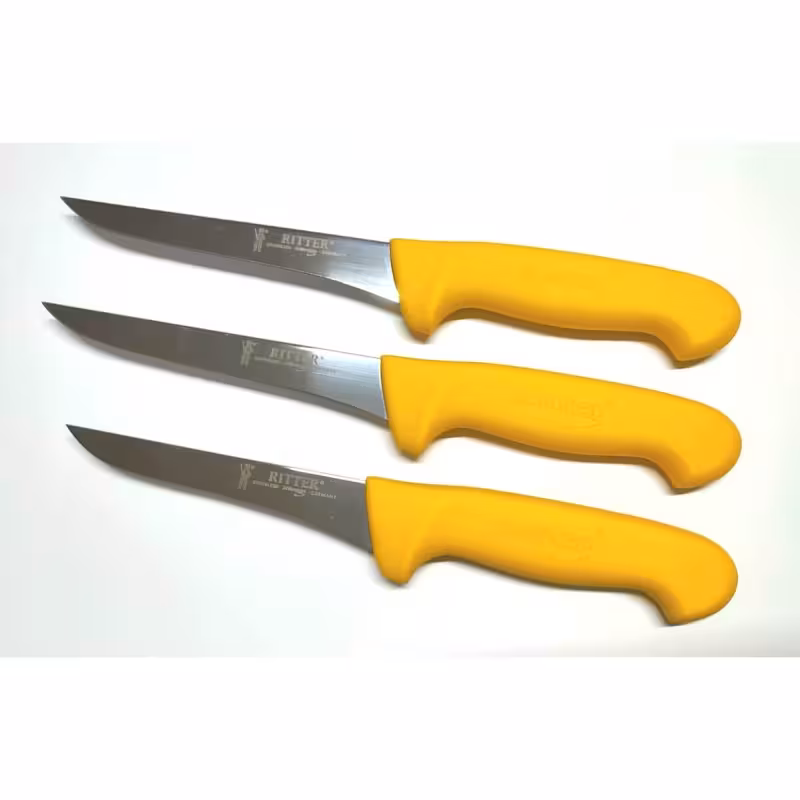 ست چاقوی آشپزخانه 3 عددی | برند زولینگن (Solingen) | ساخت آلمان | تیغه فولادی ضدزنگ | طراحی ارگونومیک | مناسب برای برش گوشت، سبزیجات و میوه | مناسب برای آشپزخانه خانگی و حرفه‌ای