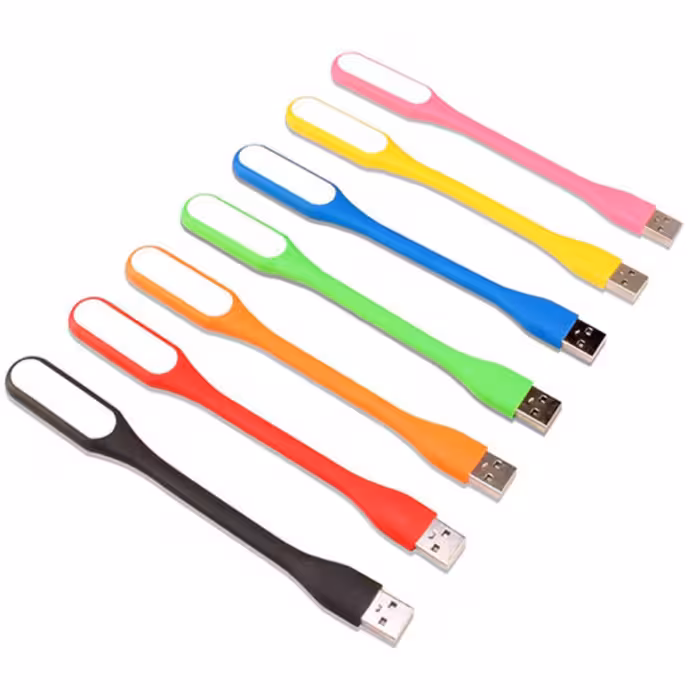 چراغ LED LIGHT USB سیلیکونی انعطاف پذیر