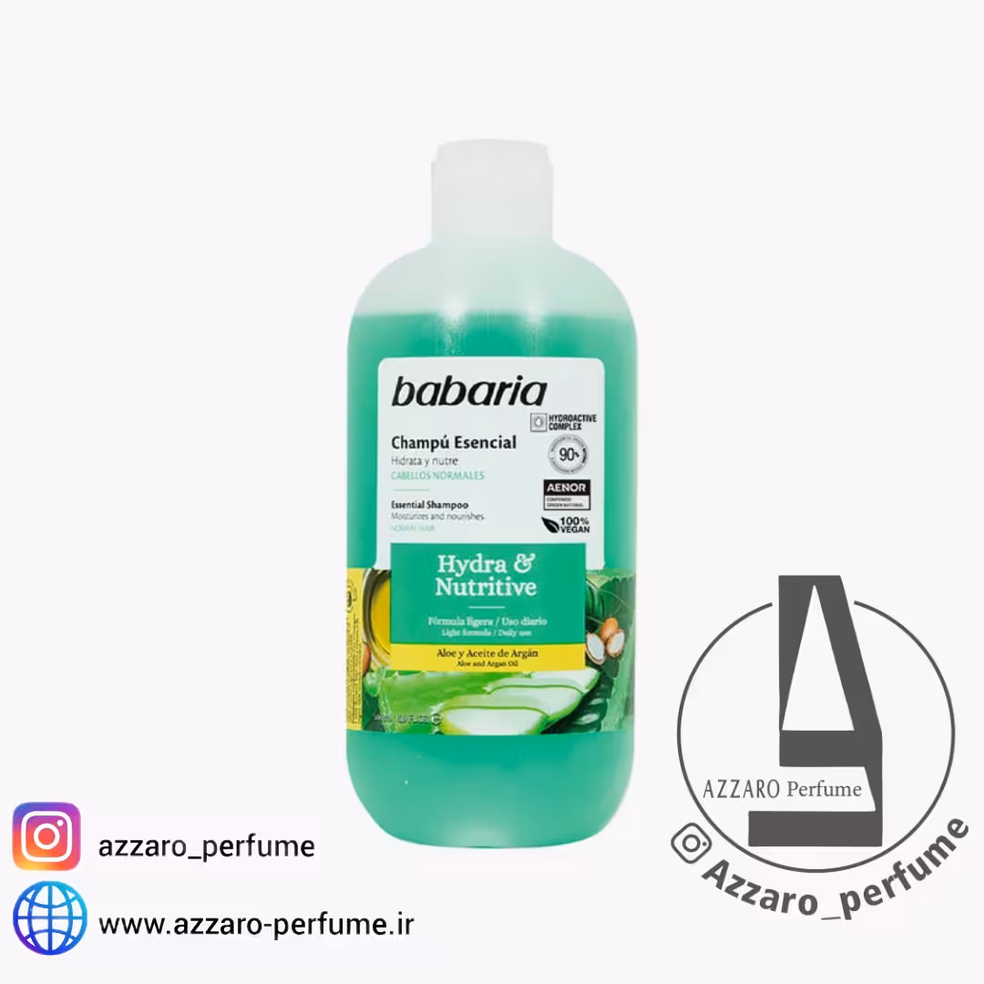 شامپو تقویت کننده و آبرسان مو آرگان و آلوورا باباریا مدل Hydra حجم 500 میلی لیتر