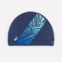 کلاه شنا نابایجی – دکتلون Nabaiji Swimming Cap – Printed Fabric – Size M – fatu diag blue