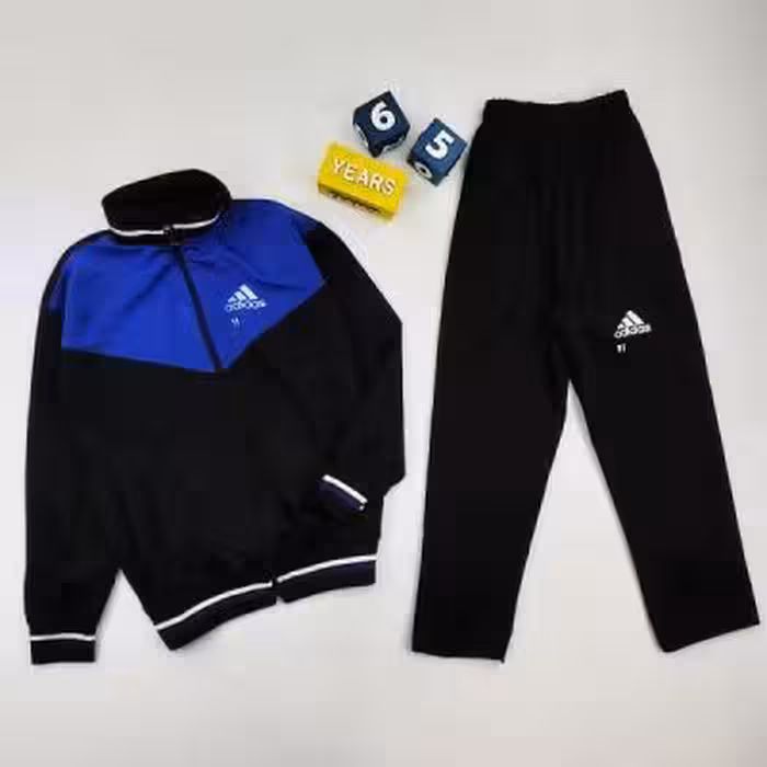 ست سویشرت و شلوار ورزشی بچه گانه آدیداس آبی کد 10431