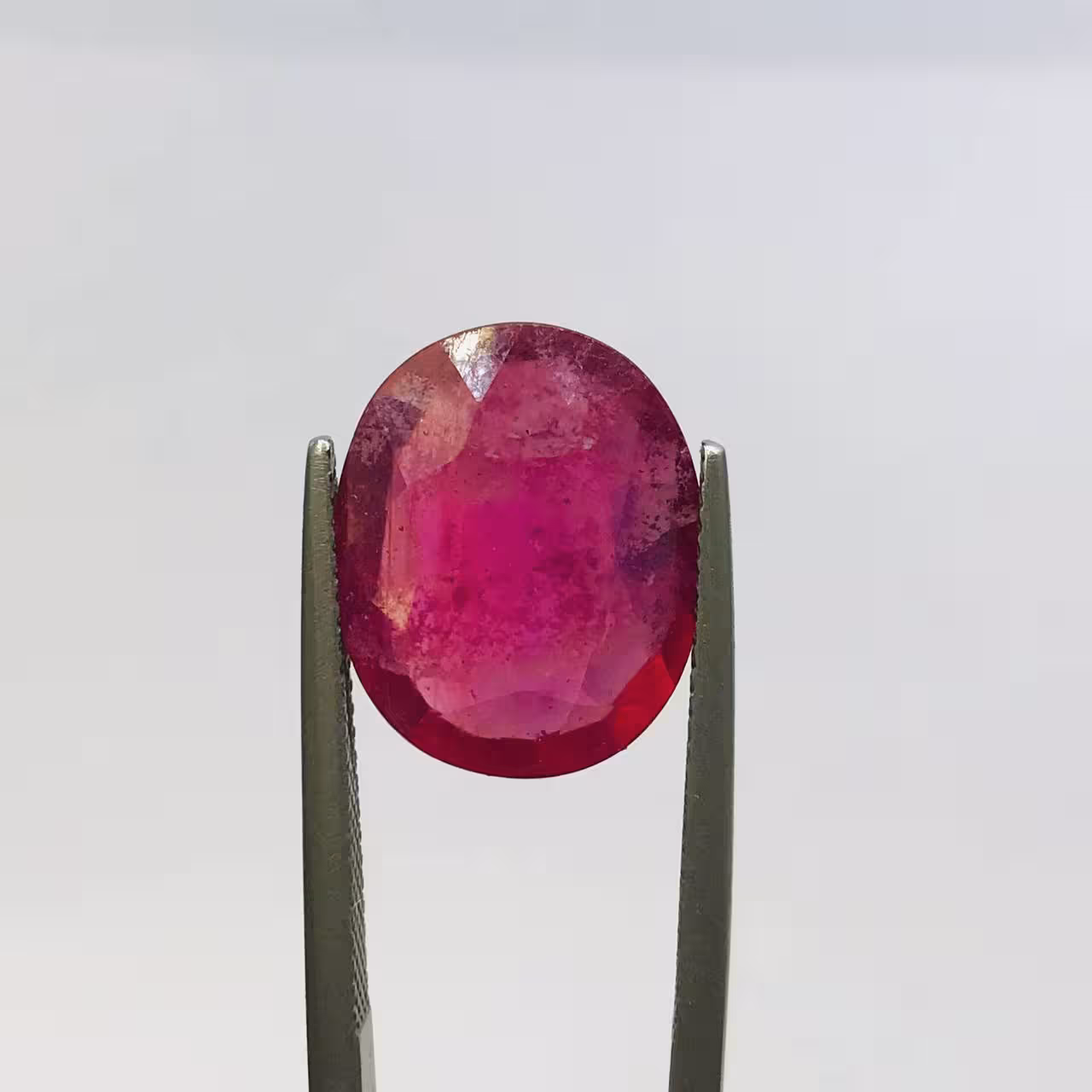 نگین یاقوت قرمز آفریقایی اصل سایز 16*14