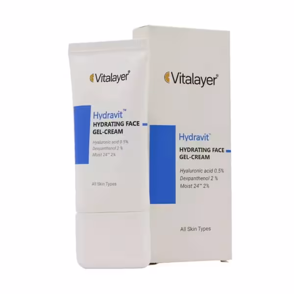 کرم ژل آبرسان صورت هیدراویت انواع پوست ویتالیر 50 میلی‌لیتر Vitalayer