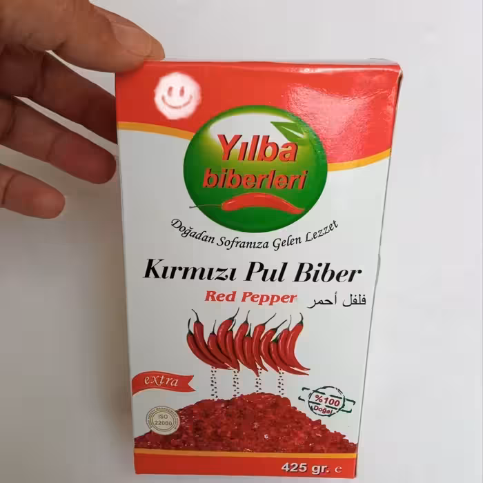 فلفل پول بیبر گرانولی ییلبا ترکیه بسته ی 420 گرمی | amazonchi