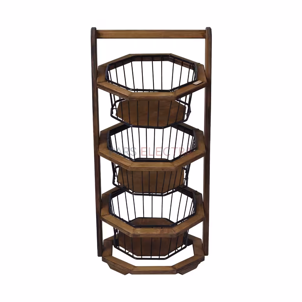 استند سیب زمینی و پیاز سه طبقه 8ضلعی (BRO4005)