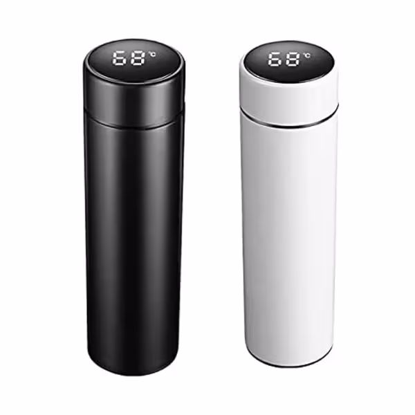 فلاسک مدل هوشمند درجه دار کد FM2 گنجایش 0.5 لیتر بسته 2 عددی