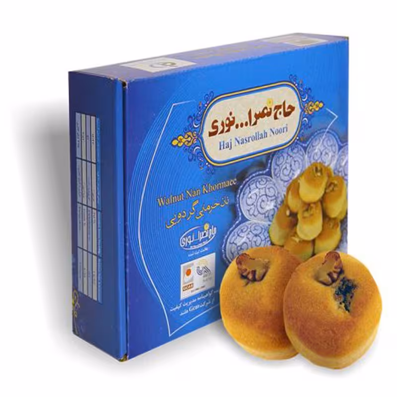 نان خرمایی گردویی سوغات کرمانشاه پخت روز