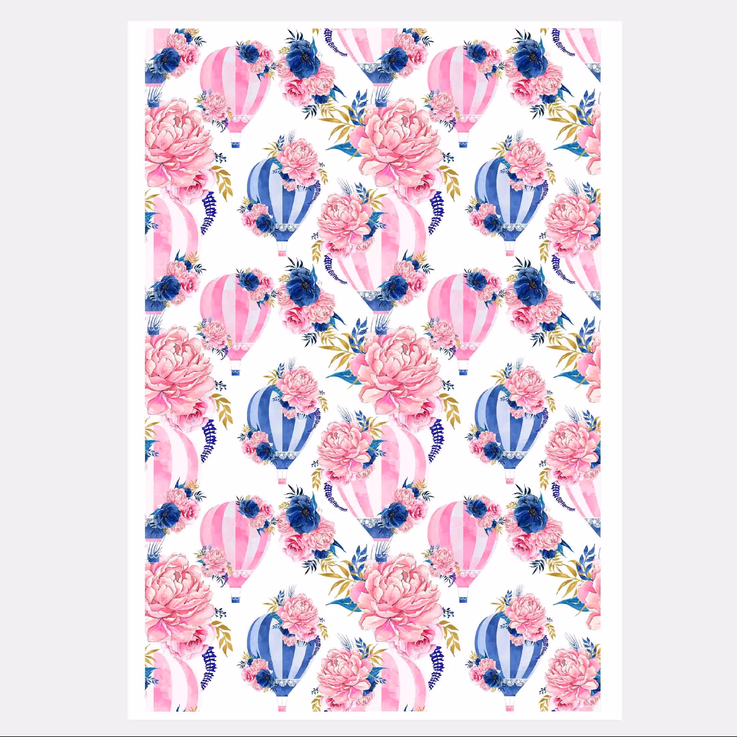 ترنسفر طرح بالن ابرنگی ابعاد آ3