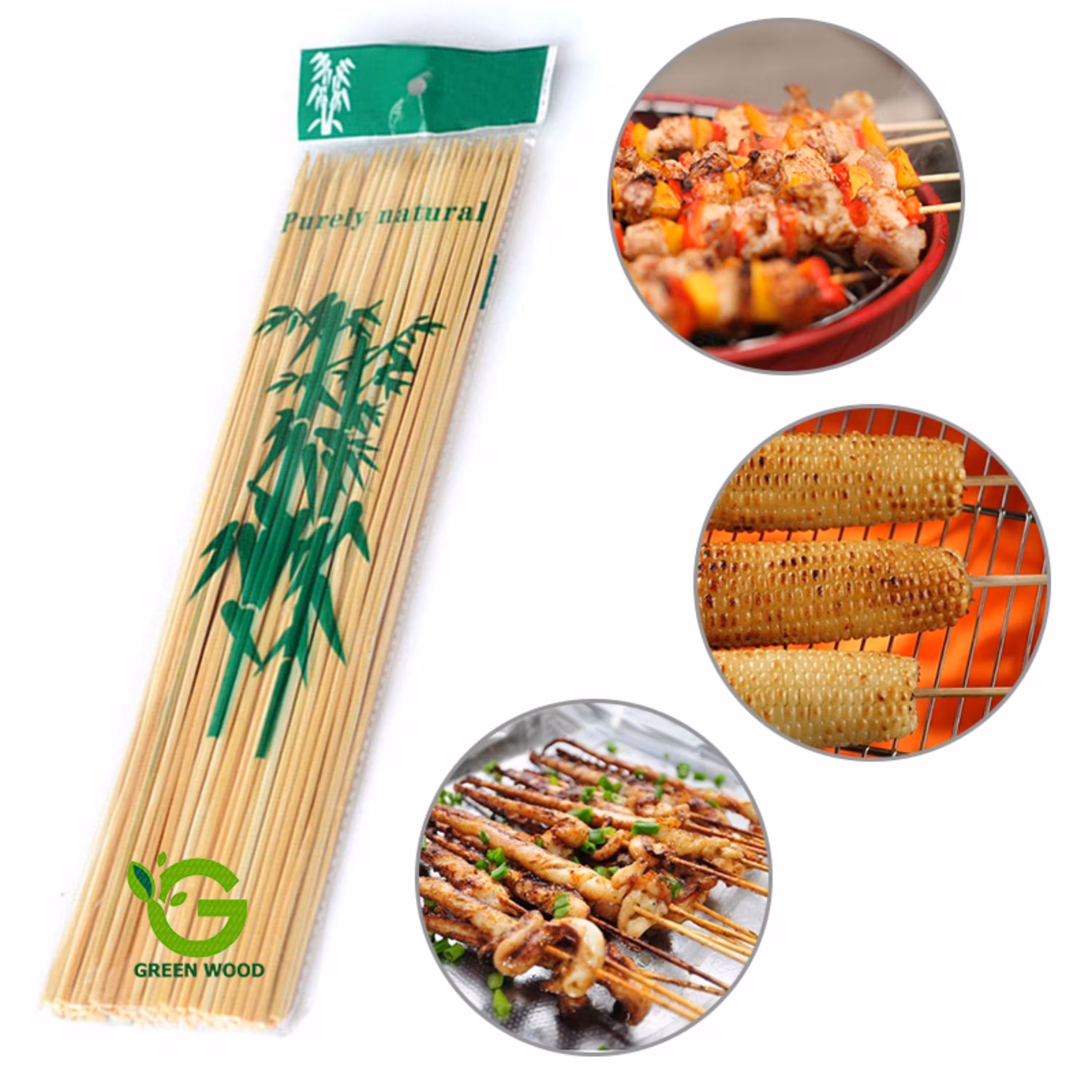 سیخ چوبی بامبو مدل L30 بسته 85 عددی کد Gw130801002