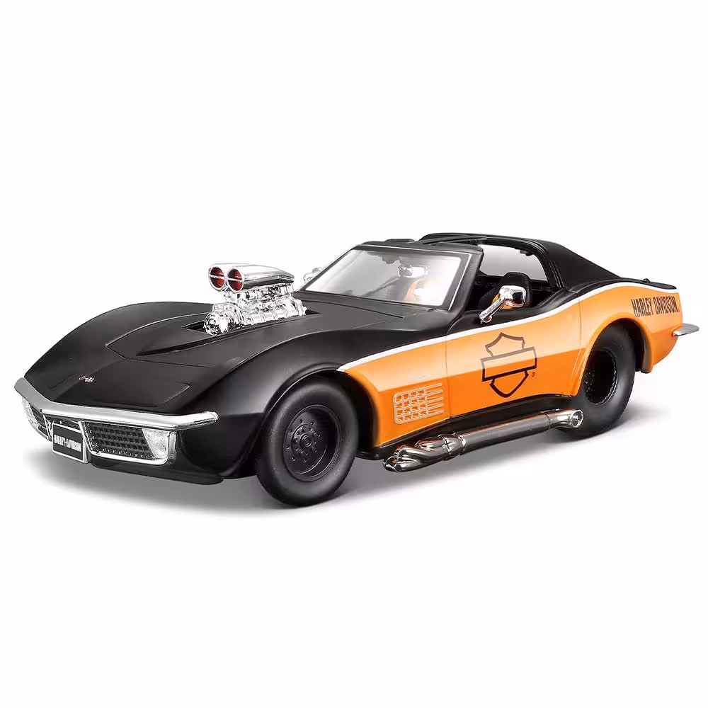 ماکت ماشین شورلت سری هارلی Chevrolet Corvette 1970 برند مایستو