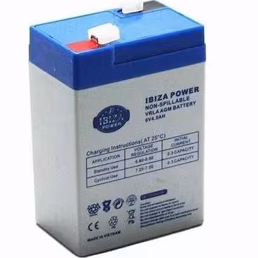 باتری خشک 6 ولت 4.5 آمپر ساعت مارک IBIZA