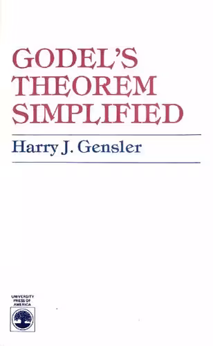 خرید و دانلود نسخه کامل کتاب Godel’s Theorem Simplified