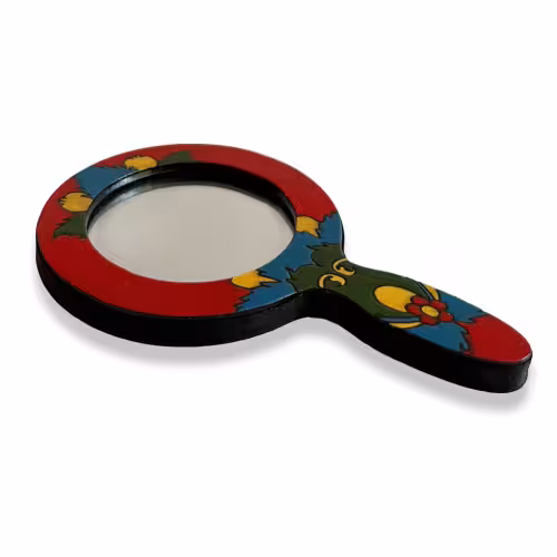 آینه چوبی دسته دار کد MH2010