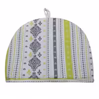 سولینا دم کنی قوری طرح دار زرد-طوسی