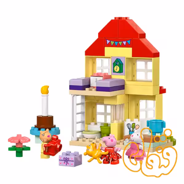 ساختنی لگو داپلو خانه تولد پپاپیگ Peppa Pig Birthday House 10433